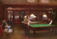 Jean Beraud - PARTIE DE BILLARD